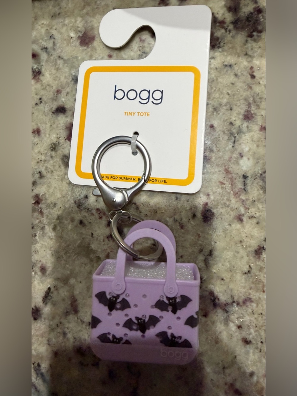 Bogg bag tiny tote key chain NWT bats